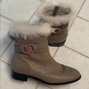 Tory Burch Fur Booties